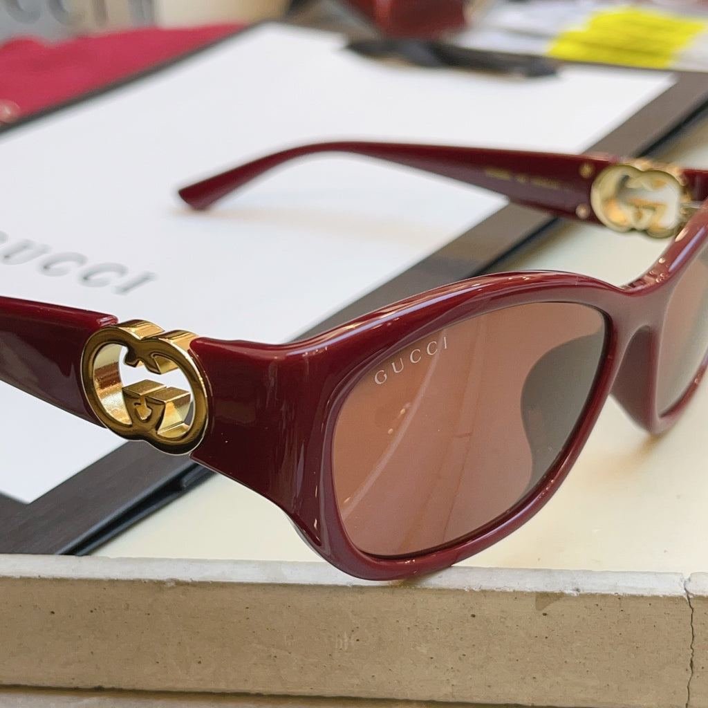 Gucci GG1826SK Fashion Red Lens Sunglasses for Men & Women