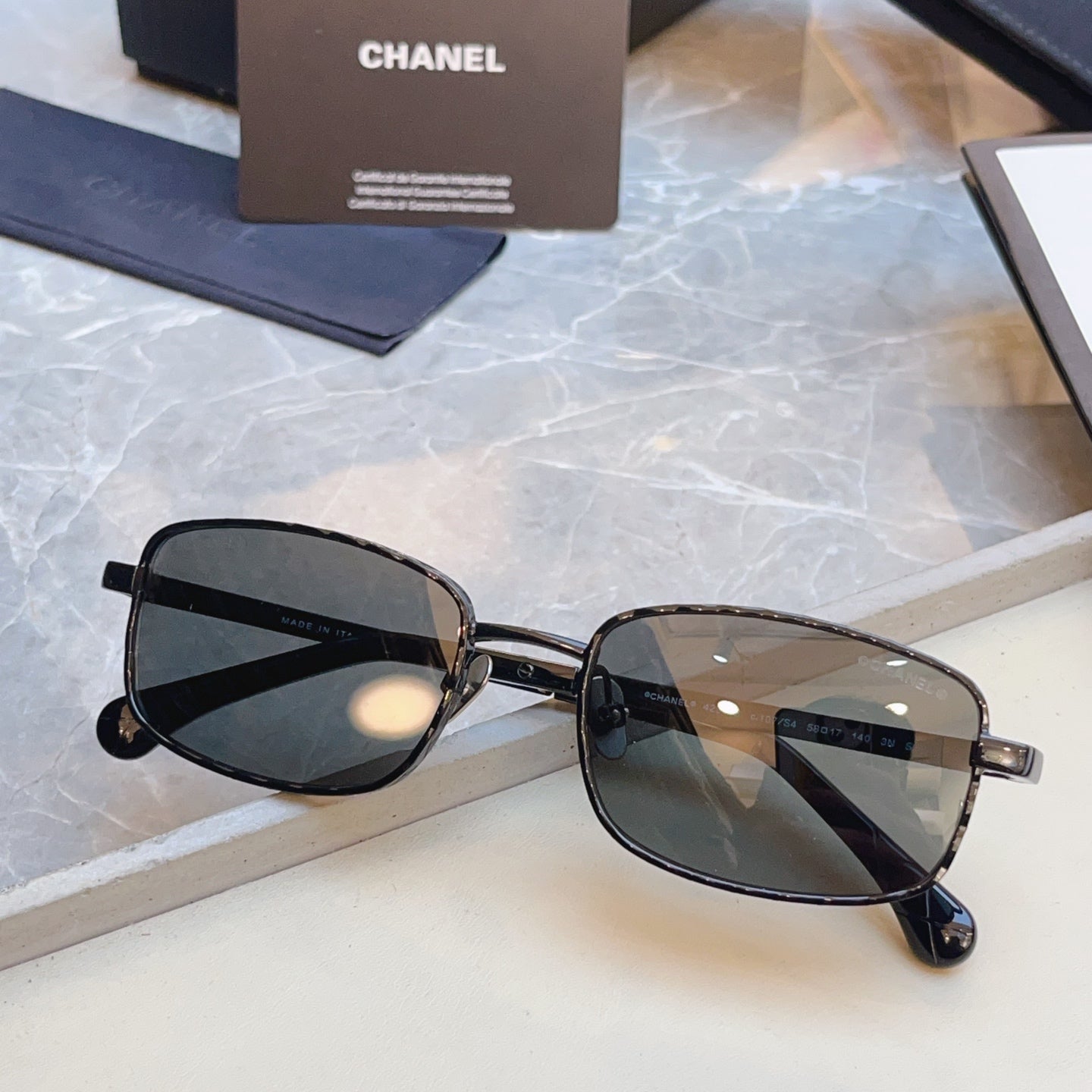 Chanel CH4295-S Fashion Black Lens Sunglasses for Men & Women - 431595 - detail image 3