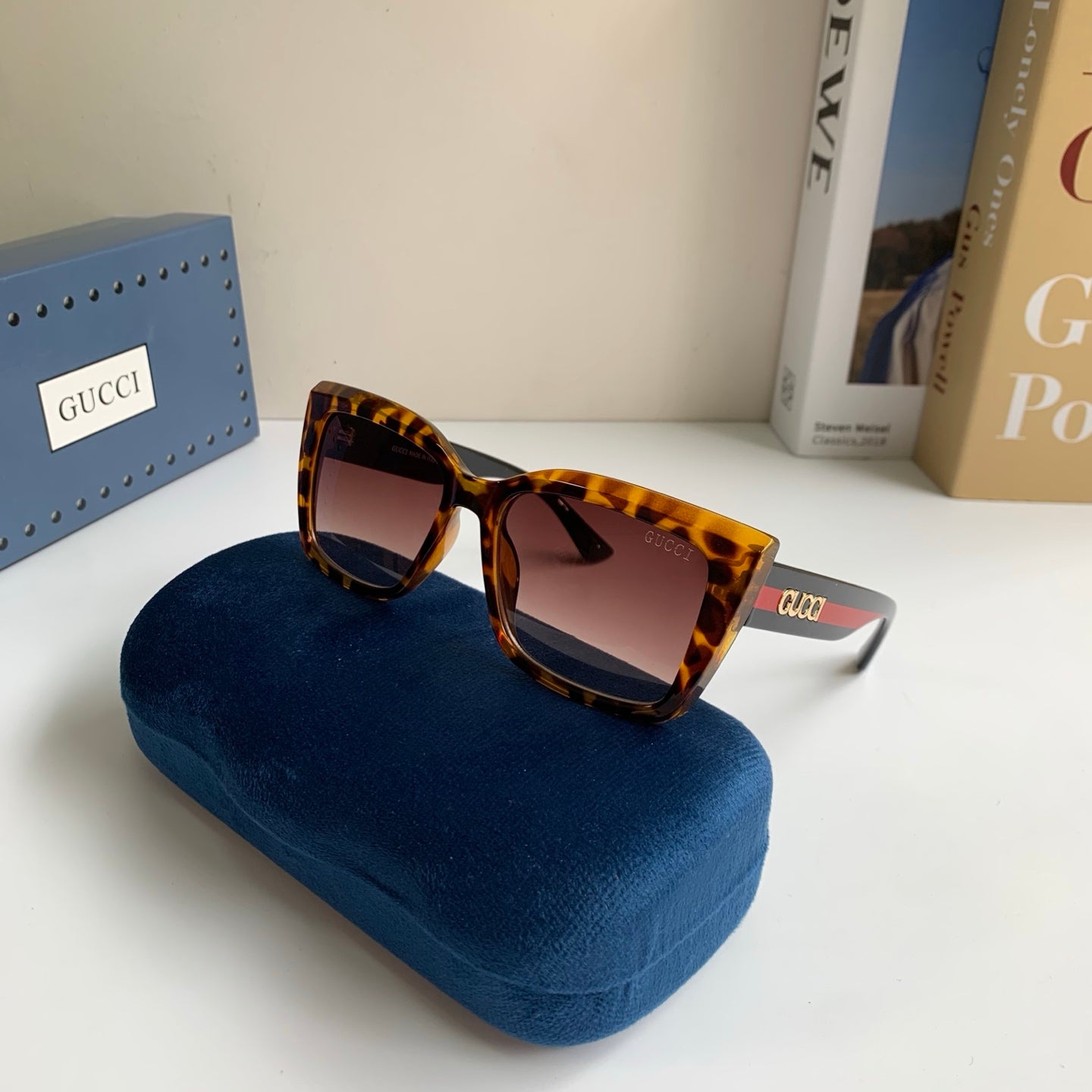 Gucci Square Brown Lens Sunglasses for Men & Women - detail image 5