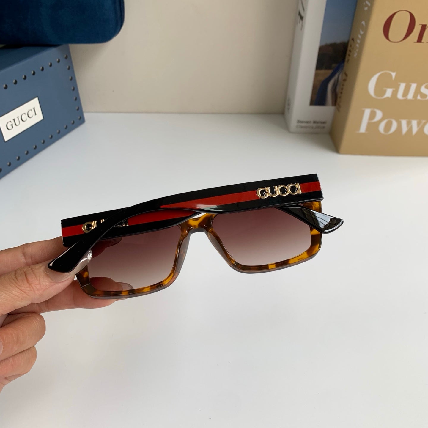 Gucci Square Brown Lens Sunglasses for Men & Women - detail image 7