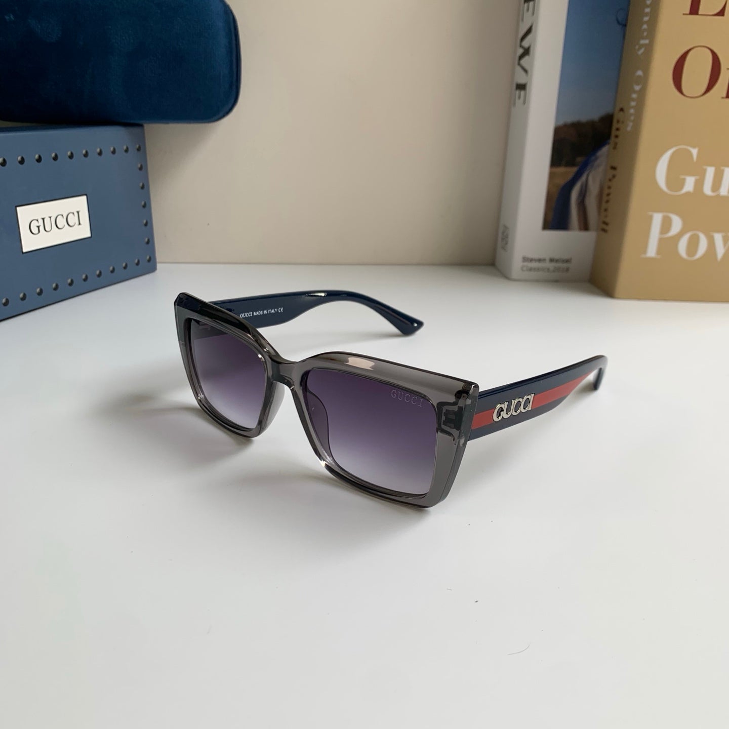 Gucci Square Silver Lens Sunglasses for Men & Women - 448797 - detail image 2