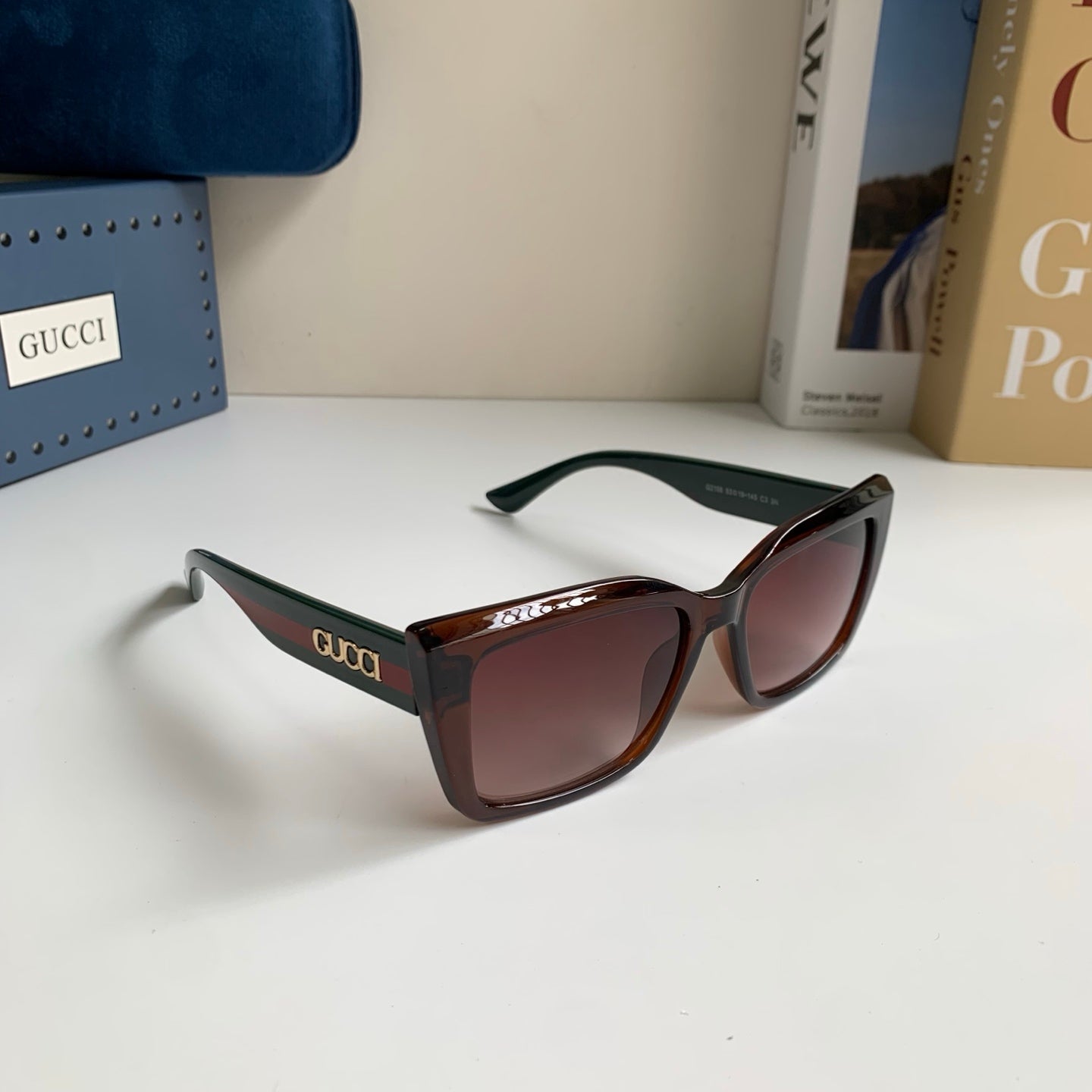 Gucci Square Black Lens Sunglasses for Men & Women - 448798