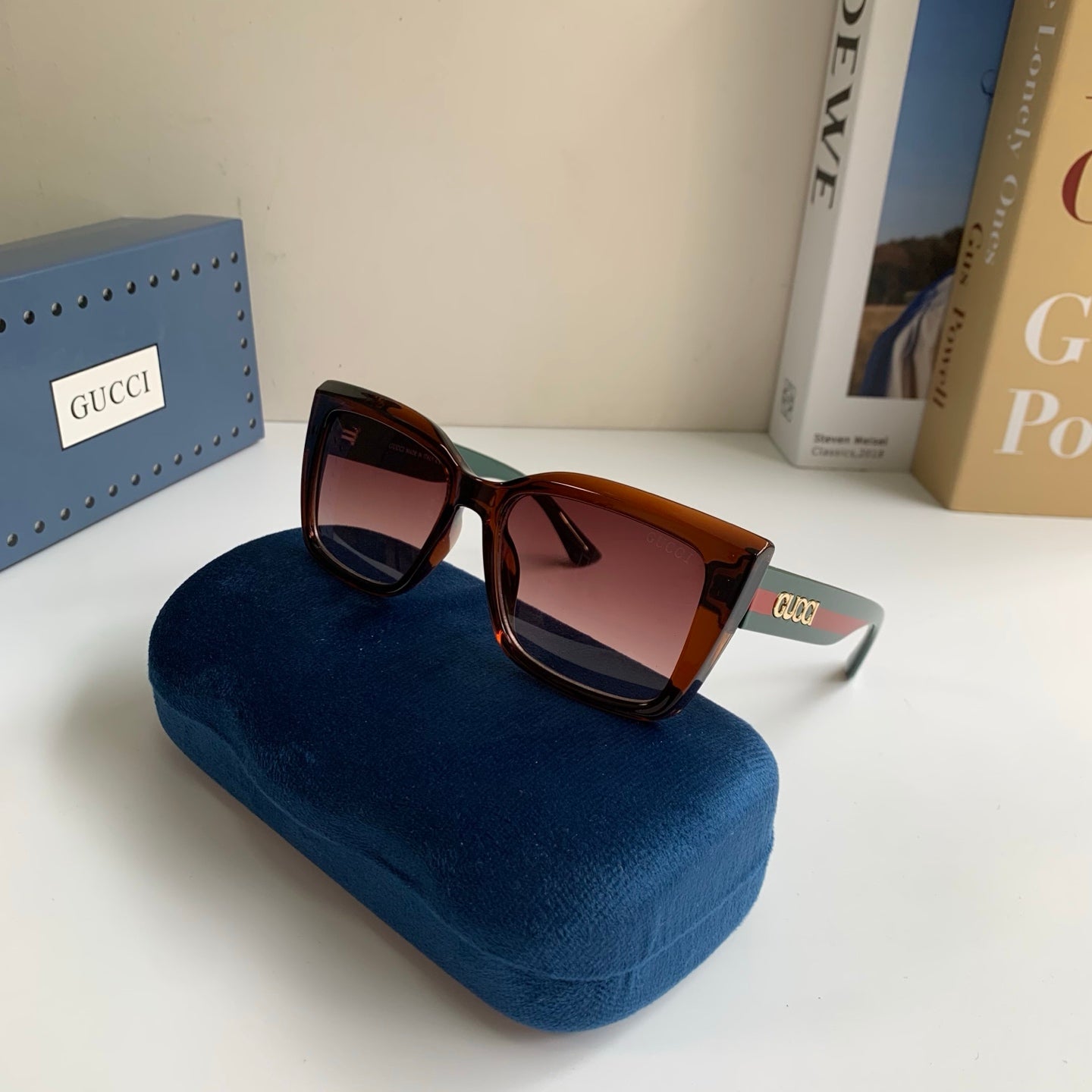 Gucci Square Black Lens Sunglasses for Men & Women - 448798 - detail image 5