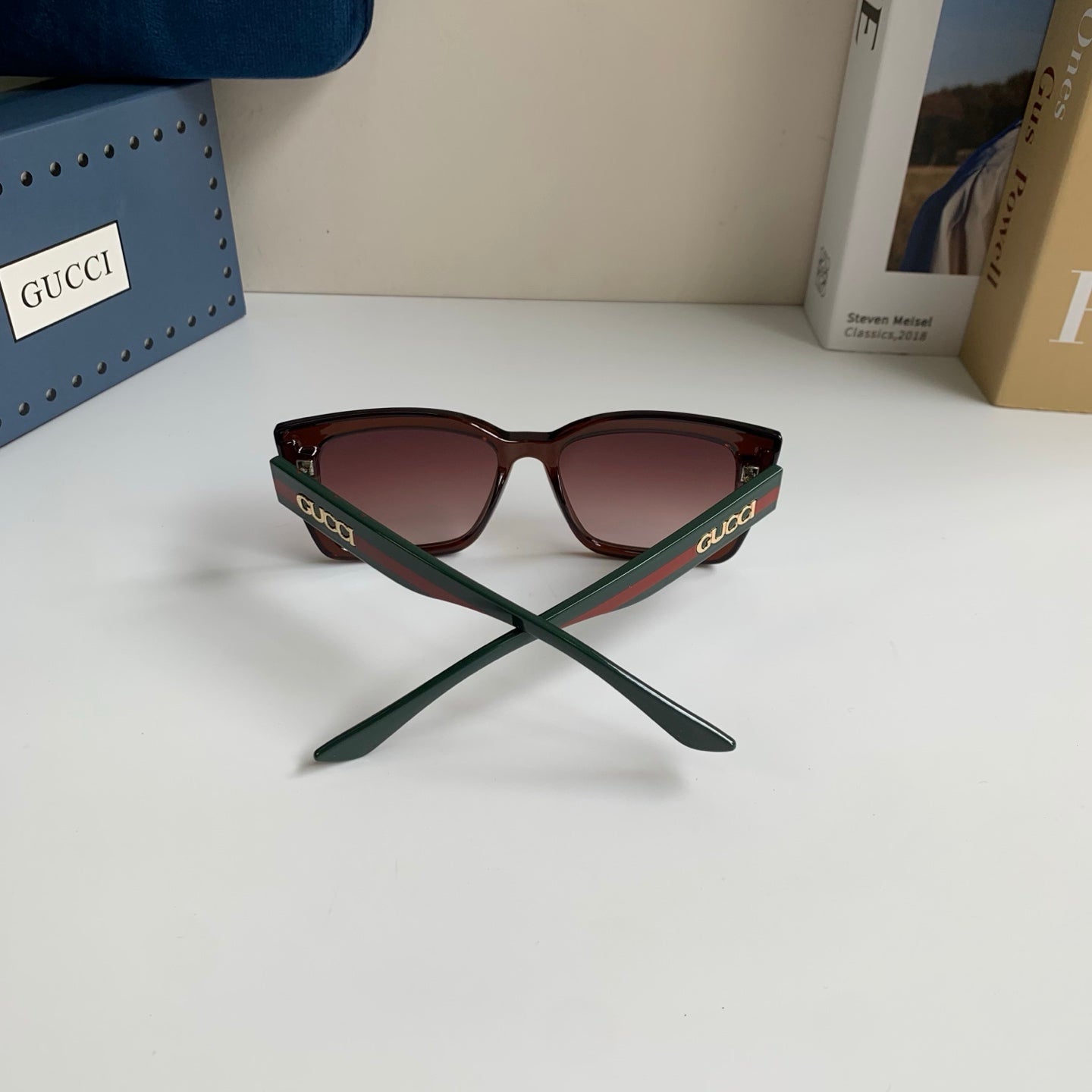 Gucci Square Black Lens Sunglasses for Men & Women - 448798 - detail image 8