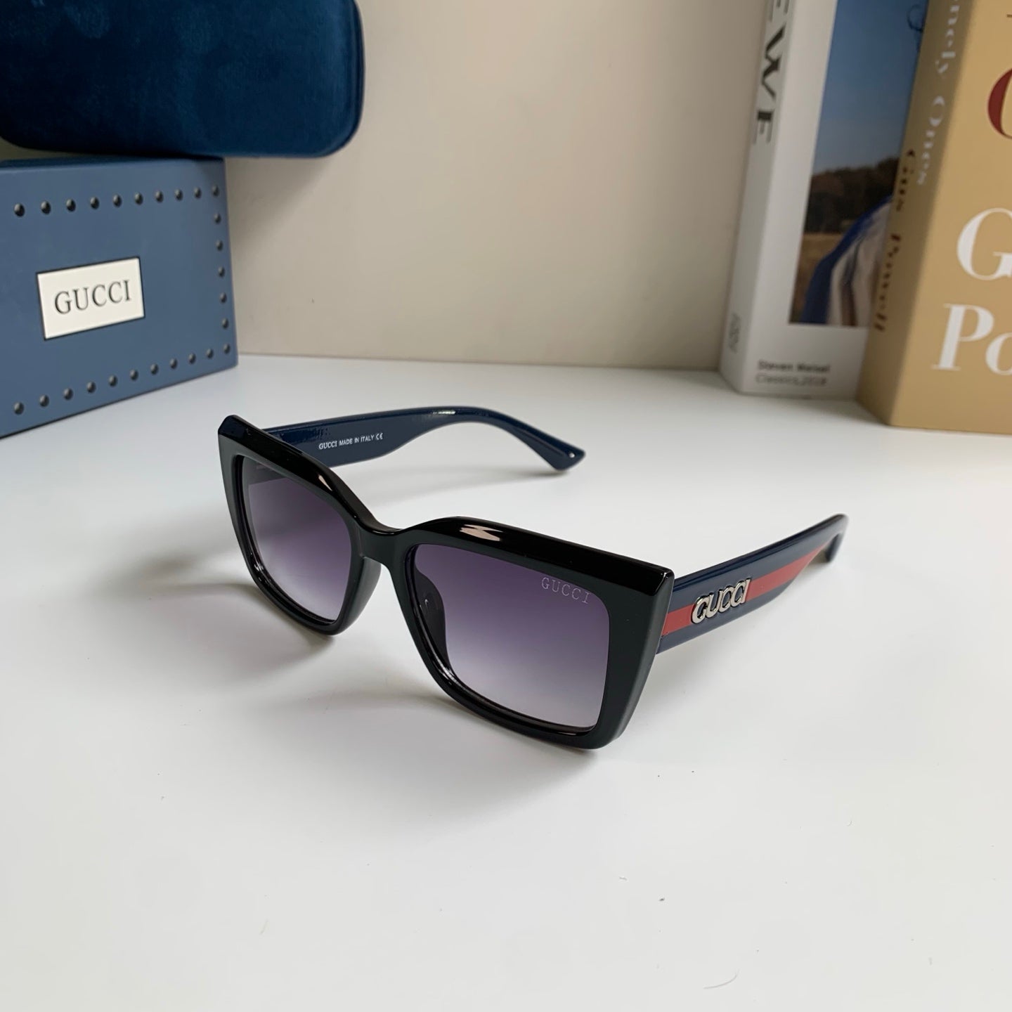 Gucci Square Black Lens Sunglasses for Men & Women - 448799 - detail image 2