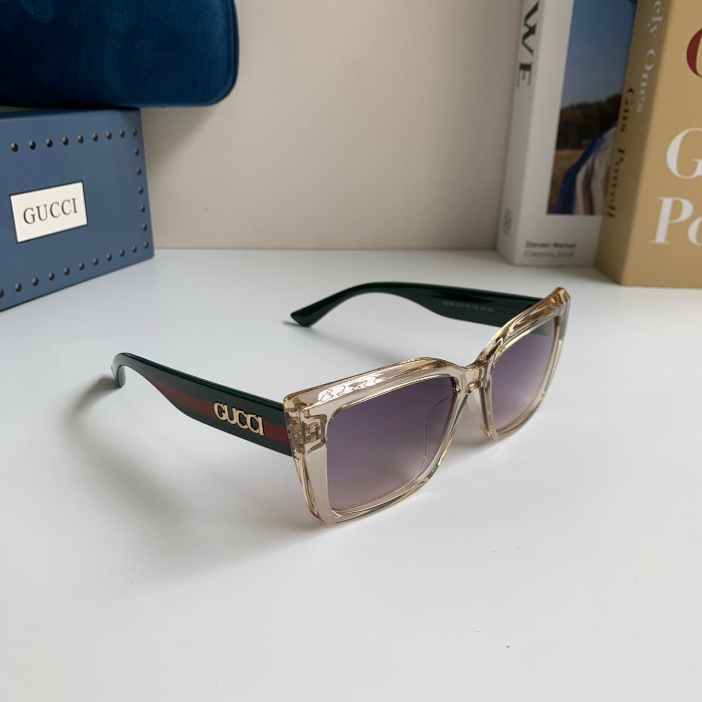 Gucci Square Silver Lens Sunglasses for Men & Women - 448800