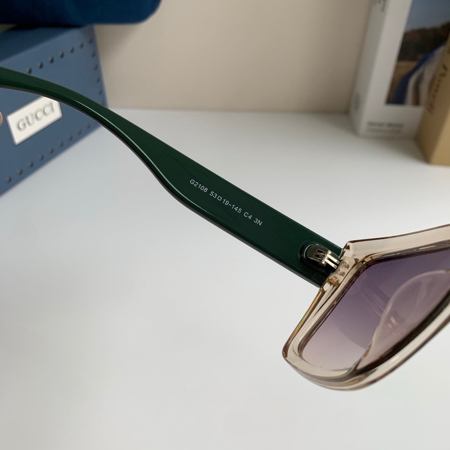 Gucci Square Silver Lens Sunglasses for Men & Women - 448800 - detail image 6