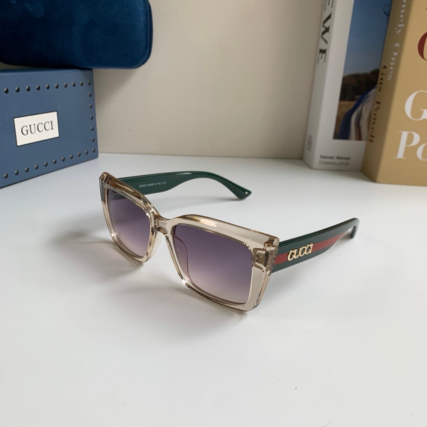 Gucci Square Silver Lens Sunglasses for Men & Women - 448800 - detail image 2