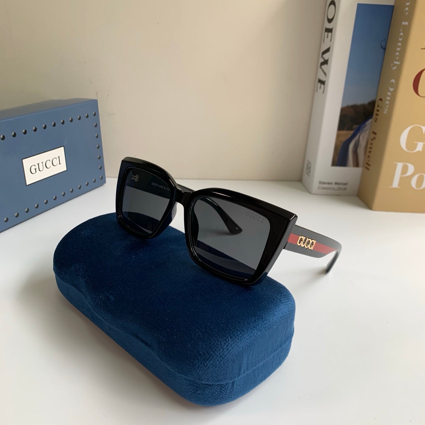 Gucci Square Black Lens Sunglasses for Men & Women - 448801 - detail image 5