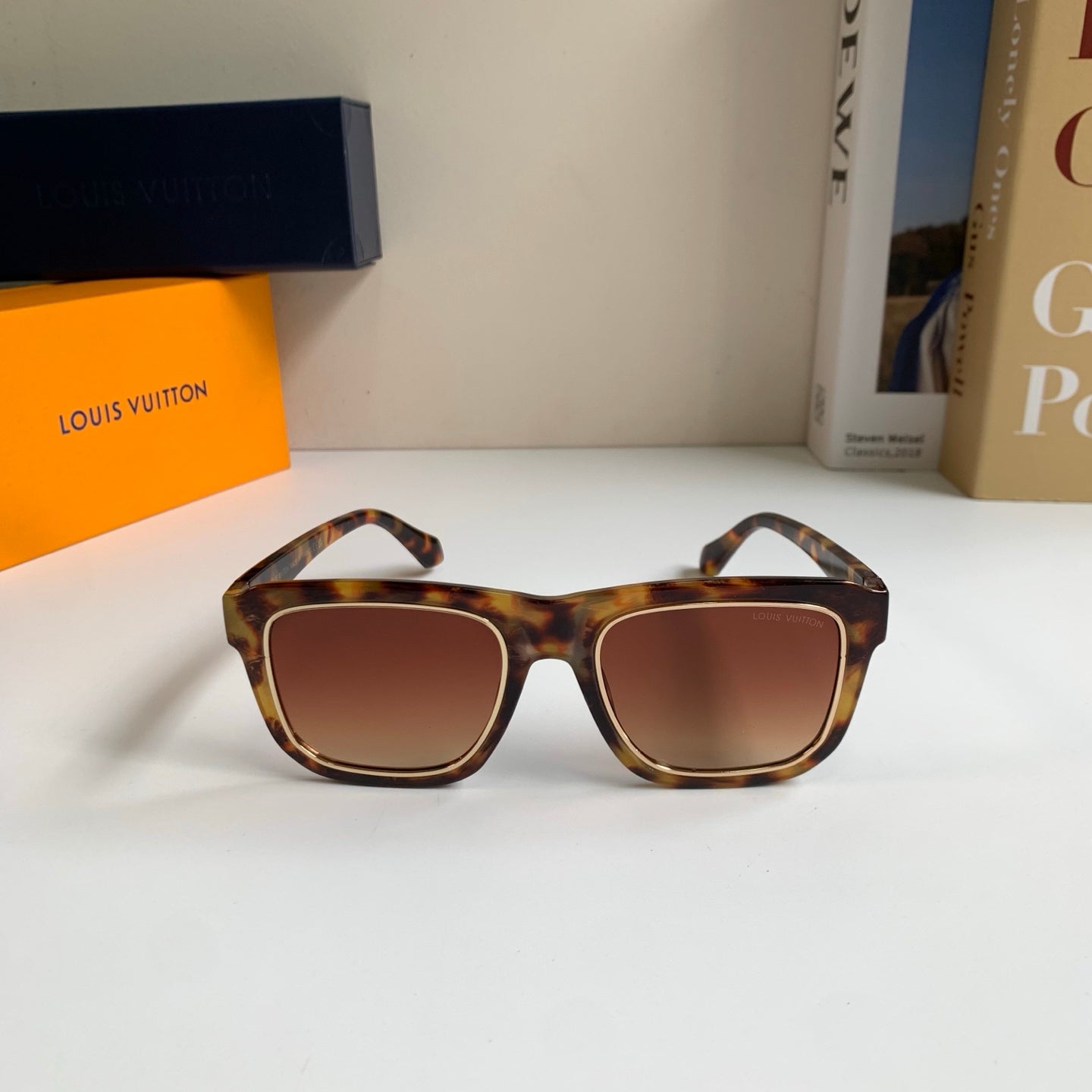 Louis Vuitton Square Brown Lens Sunglasses for Men & Women - 448536 - detail image 5