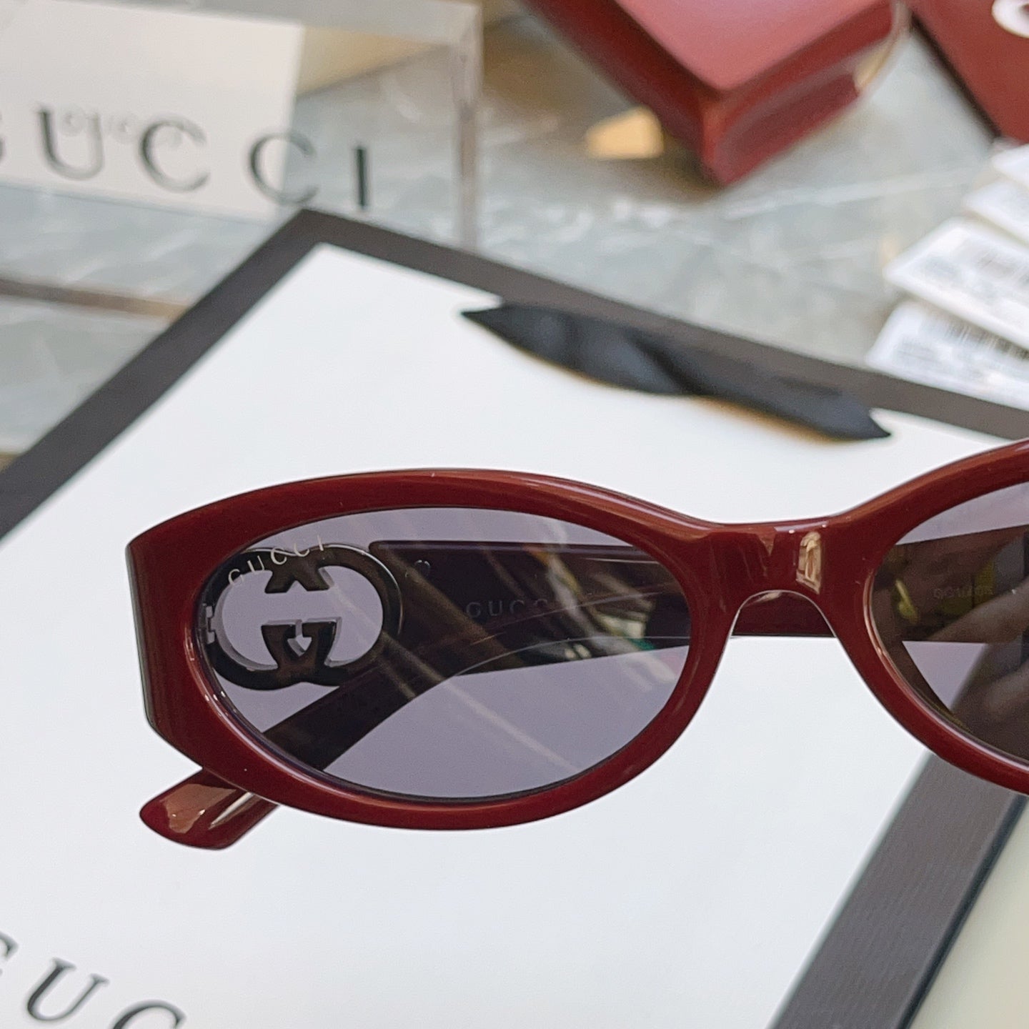 Gucci GG1660S Fashion Silver Lens Sunglasses for Men & Women - detail image 6