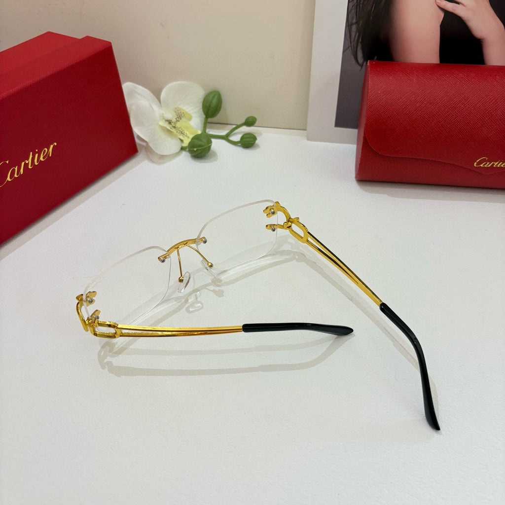 Cartier Fashion Orange Lens Sunglasses for Men & Women - 465738 - detail image 2