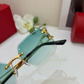 Cartier Fashion Green Lens Sunglasses for Men & Women