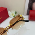 Cartier Fashion Orange Lens Sunglasses for Men & Women - 465740