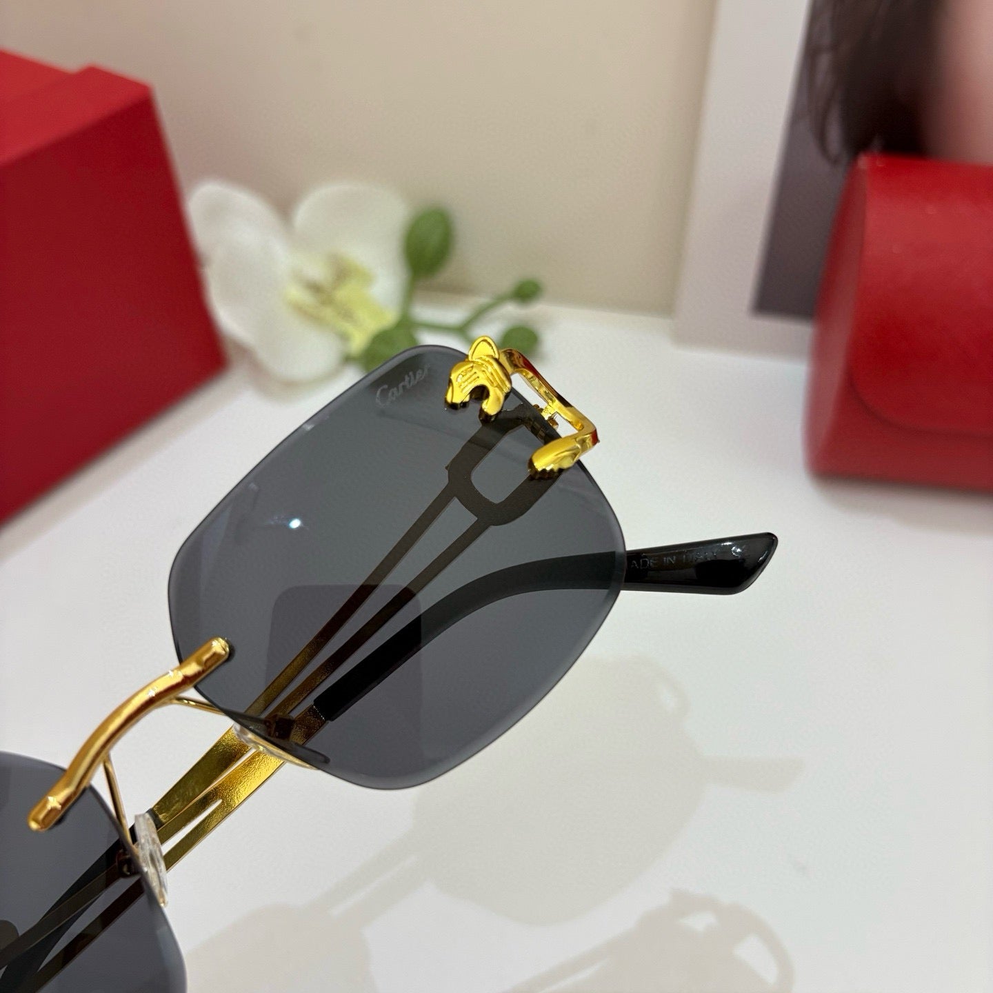 Cartier Fashion Silver Lens Sunglasses for Men & Women - 465741 - detail image 2