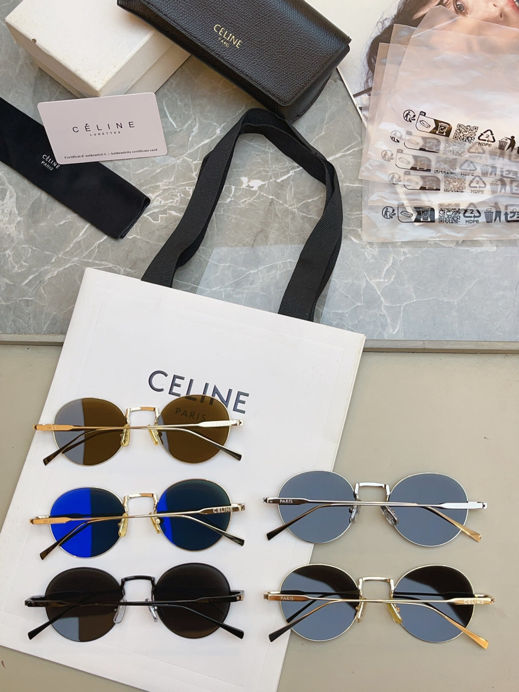 Celine CL40346U Fashion Brown Lens Sunglasses for Men & Women - detail image 9