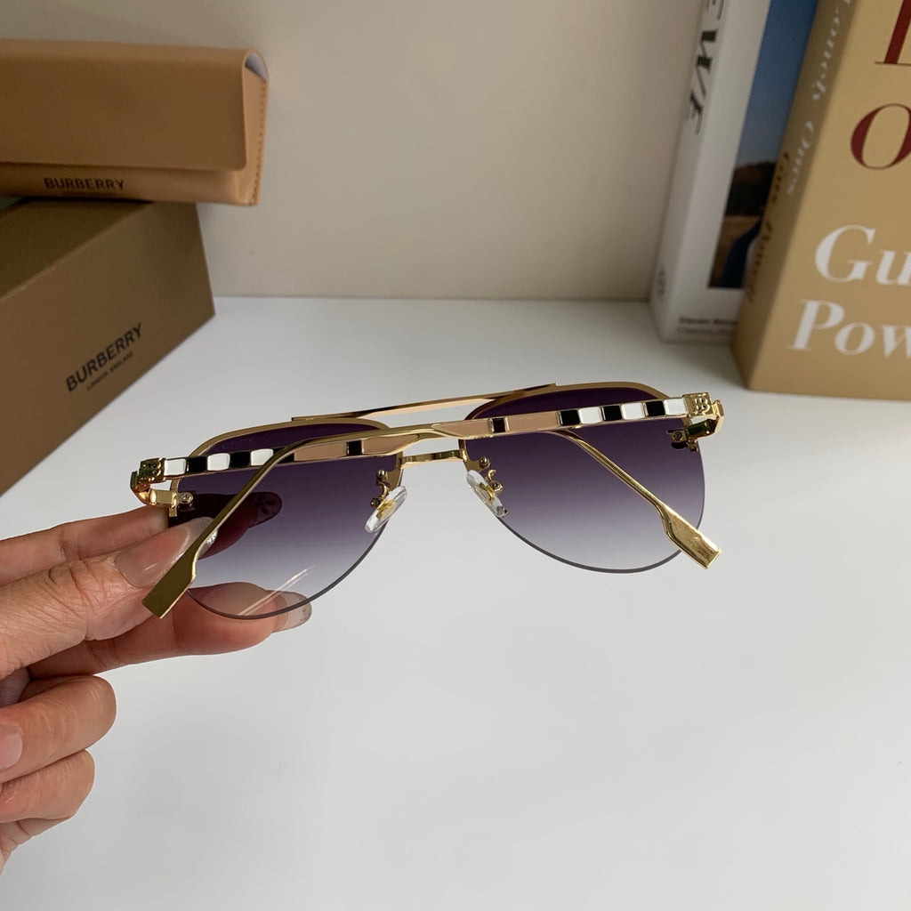 Burberry Metal Aviator Silver Lens Sunglasses for Men & Women - 487406 - detail image 6