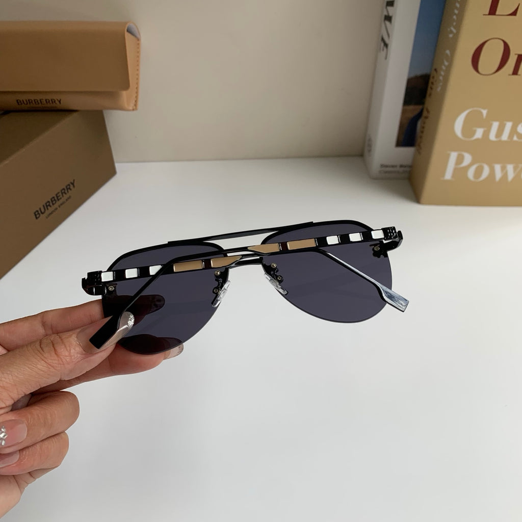 Burberry Metal Aviator Silver Lens Sunglasses for Men & Women - 382889 - detail image 7
