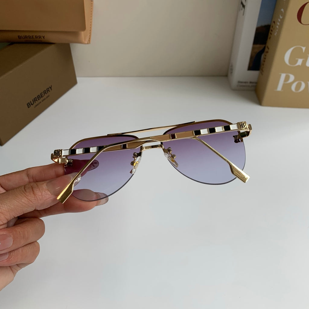 Burberry Metal Aviator Silver Lens Sunglasses for Men & Women - 382890 - detail image 8