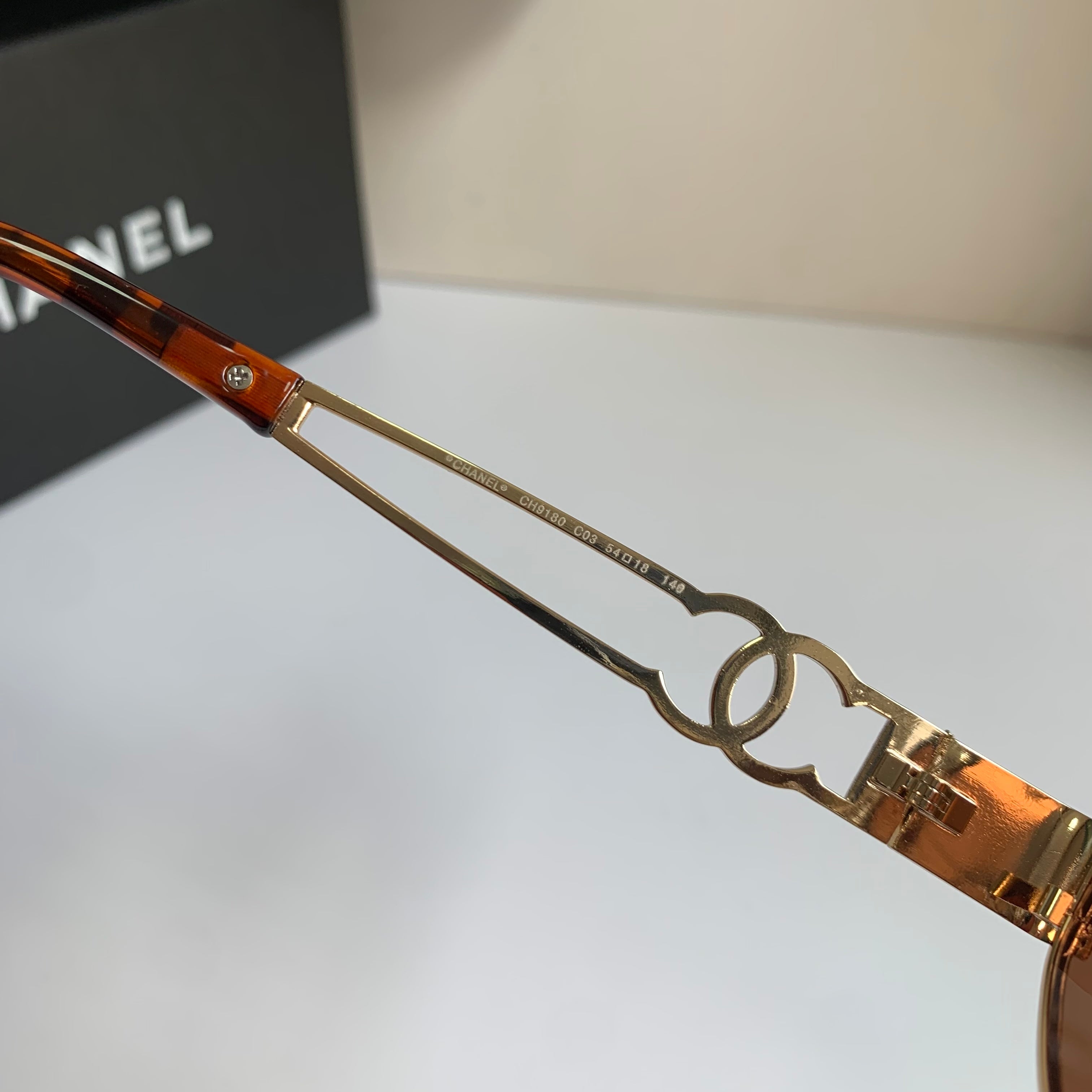 Chanel Metal Fashion Brown Lens Sunglasses for Men & Women - detail image 8