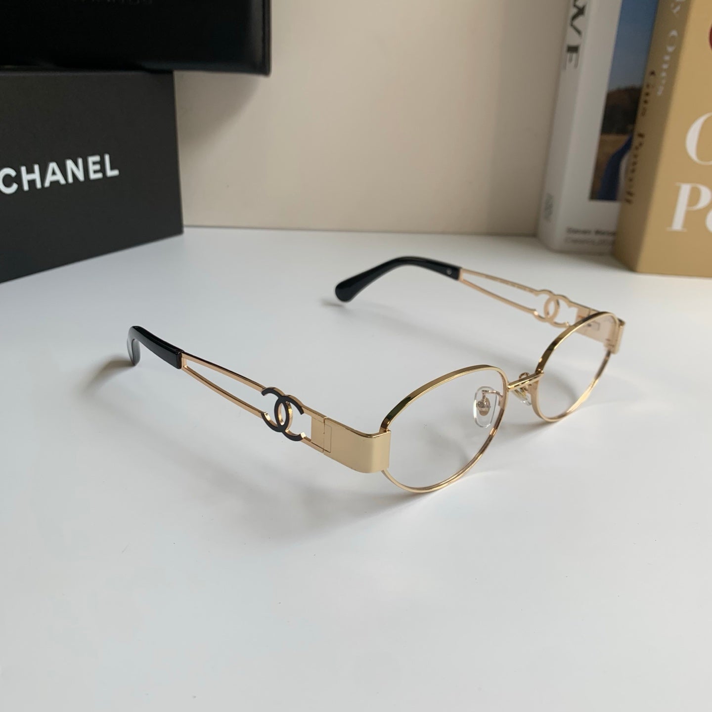 Chanel Metal Fashion Silver Lens Sunglasses for Men & Women - 493528