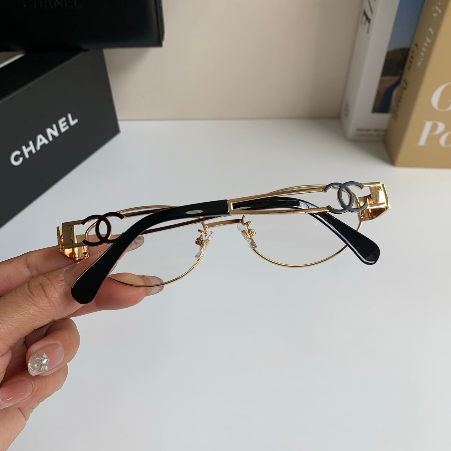 Chanel Metal Fashion Silver Lens Sunglasses for Men & Women - 493528 - detail image 6