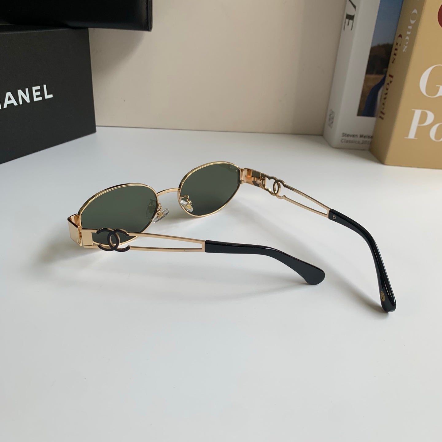 Chanel Metal Fashion Silver Lens Sunglasses for Men & Women - 493529 - detail image 7