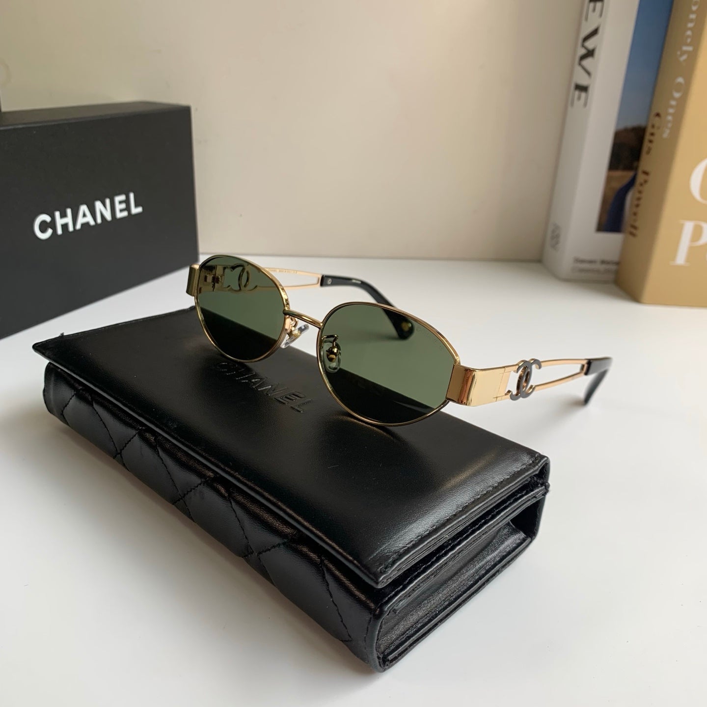 Chanel Metal Fashion Silver Lens Sunglasses for Men & Women - 493529 - detail image 5