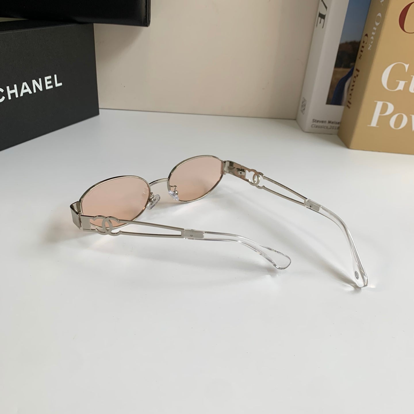 Chanel Metal Fashion Silver Lens Sunglasses for Men & Women - 493511 - detail image 8