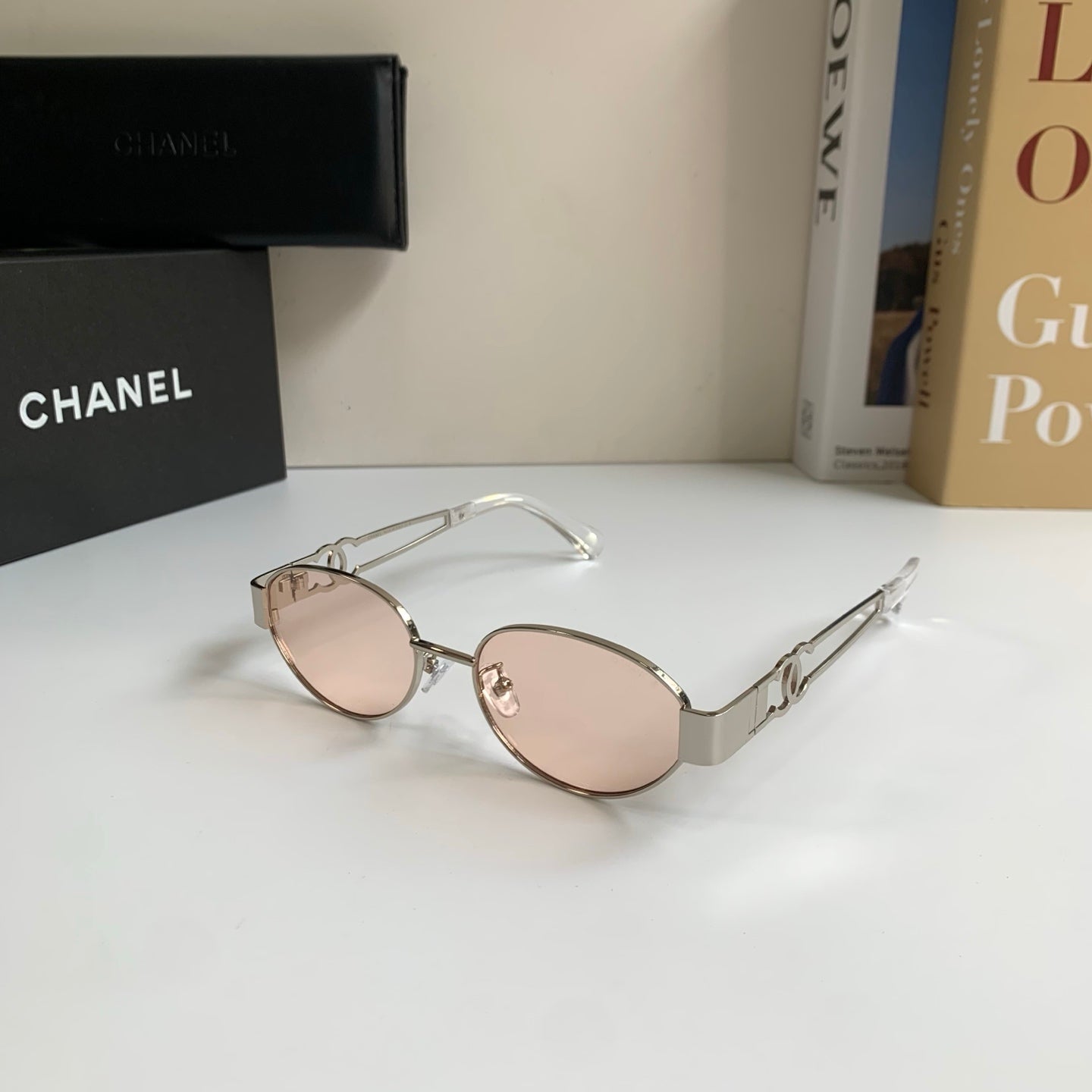 Chanel Metal Fashion Silver Lens Sunglasses for Men & Women - 493511 - detail image 2