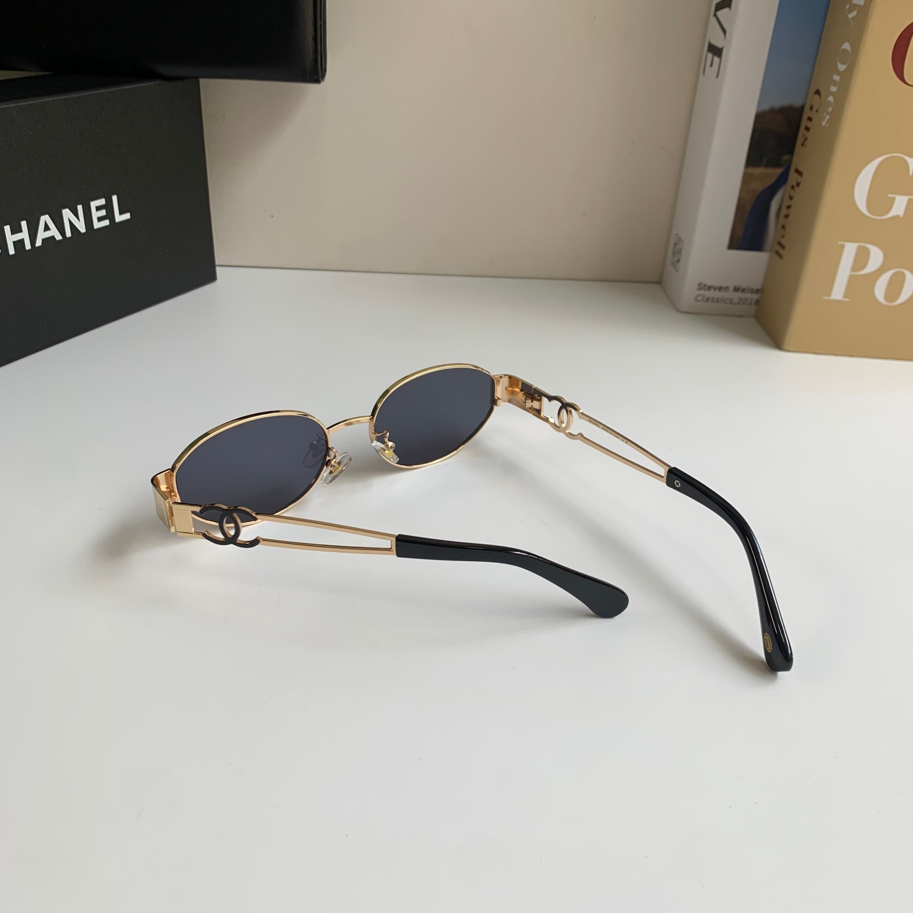 Chanel Metal Fashion Silver Lens Sunglasses for Men & Women - 493512 - detail image 9