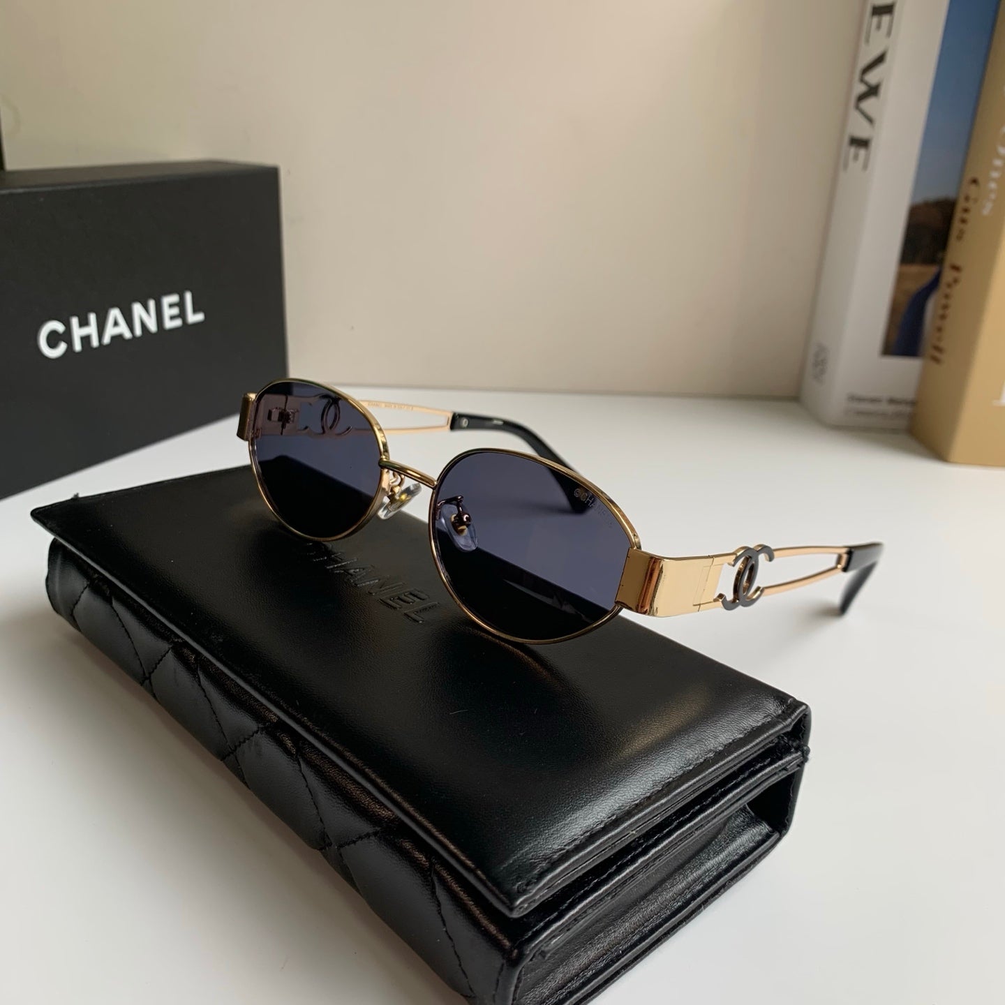 Chanel Metal Fashion Silver Lens Sunglasses for Men & Women - 493512 - detail image 4