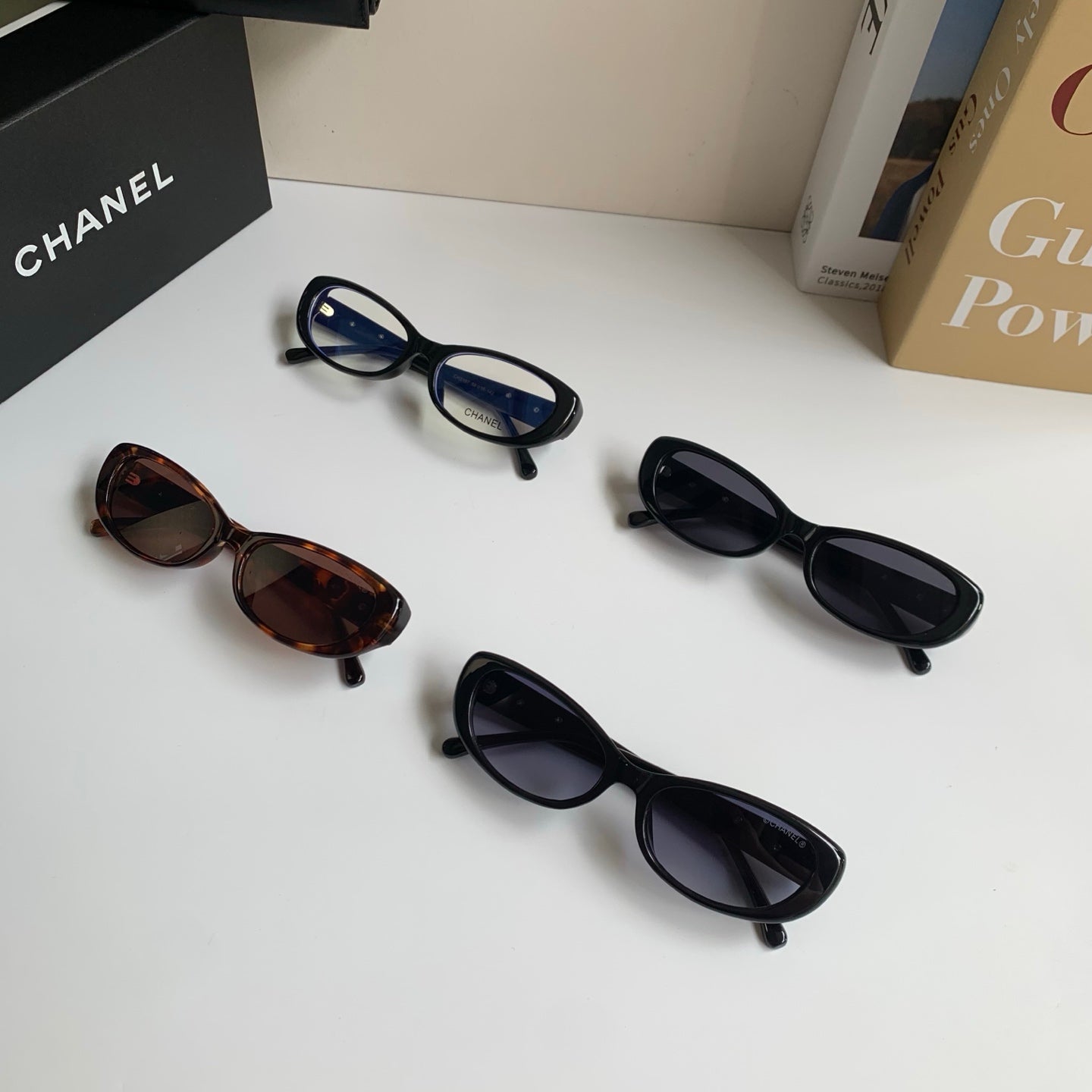 Chanel Cat-Eye Silver Lens Sunglasses for Men & Women - 486643 - detail image 9