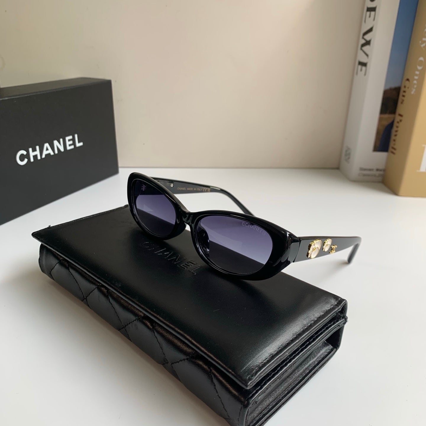 Chanel Cat-Eye Silver Lens Sunglasses for Men & Women - 486641 - detail image 5