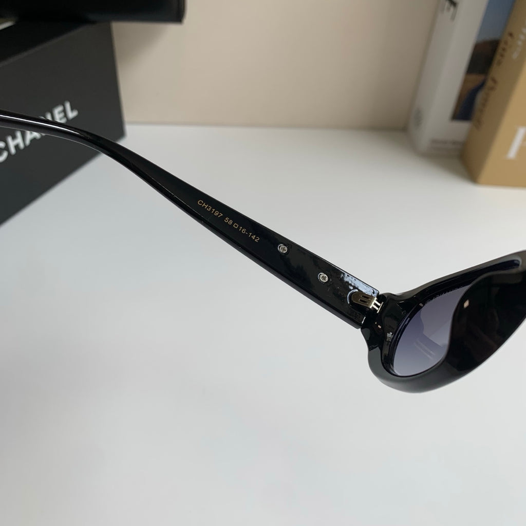 Chanel Cat-Eye Silver Lens Sunglasses for Men & Women - 486641 - detail image 6