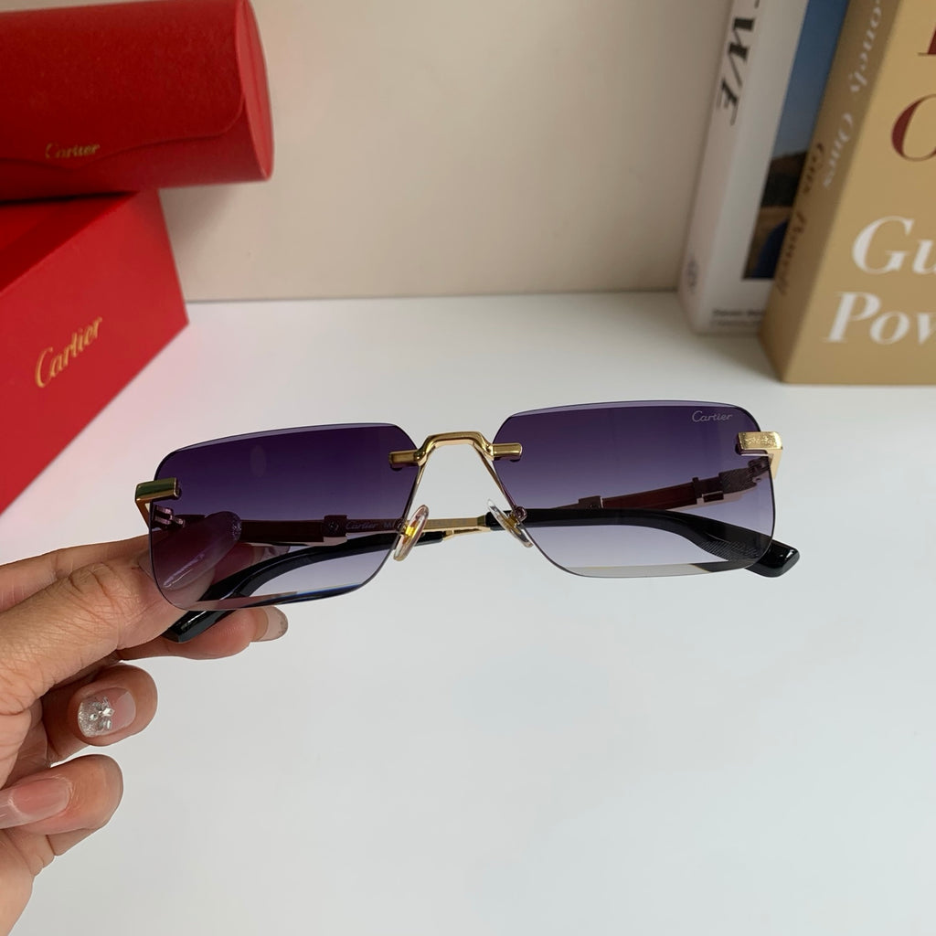 Cartier Square Silver Lens Sunglasses for Men & Women - 487210 - detail image 3