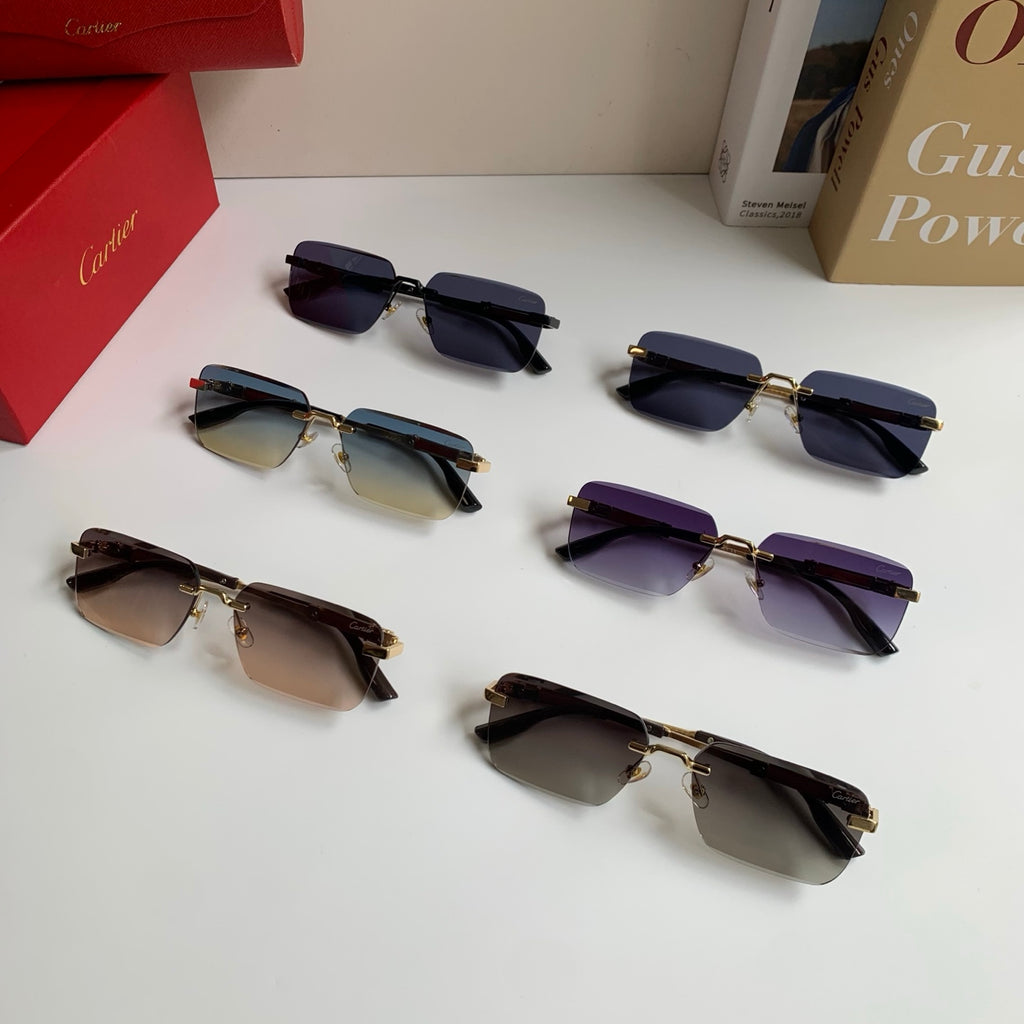 Cartier Square Silver Lens Sunglasses for Men & Women - 487211 - detail image 10