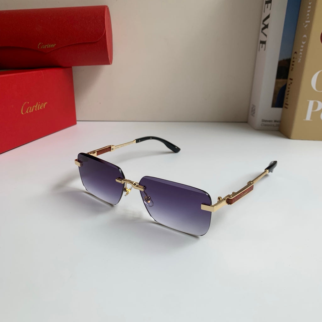 Cartier Square Silver Lens Sunglasses for Men & Women - 487210 - detail image 2