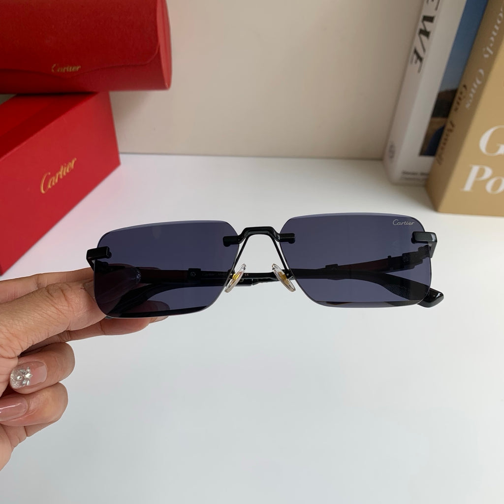 Cartier Square Silver Lens Sunglasses for Men & Women - 487211 - detail image 3