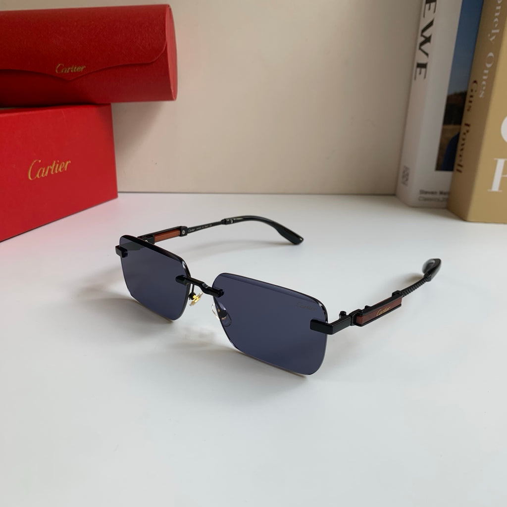 Cartier Square Silver Lens Sunglasses for Men & Women - 487211 - detail image 2