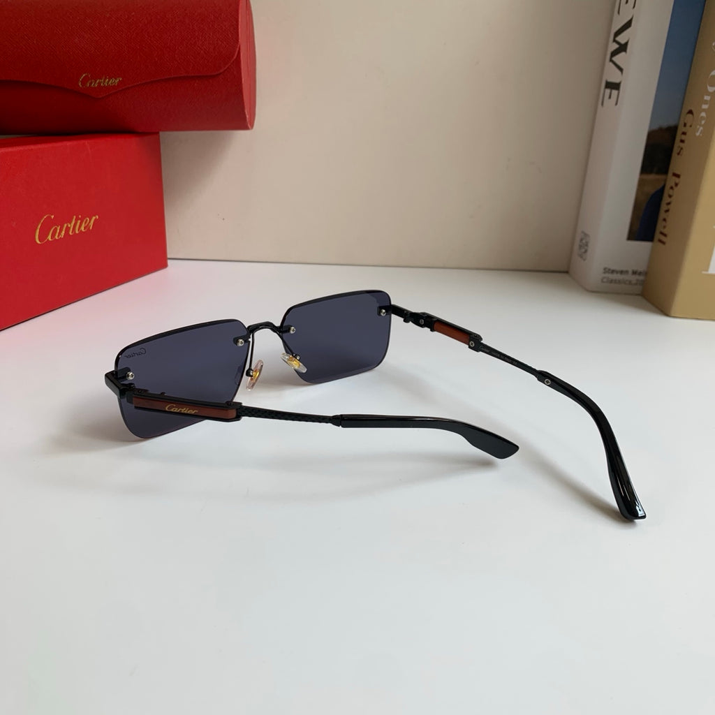 Cartier Square Silver Lens Sunglasses for Men & Women - 487211 - detail image 6