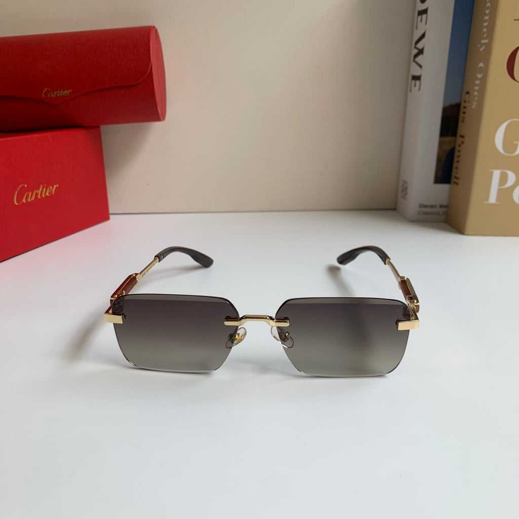 Cartier Square Silver Lens Sunglasses for Men & Women - 487212 - detail image 5