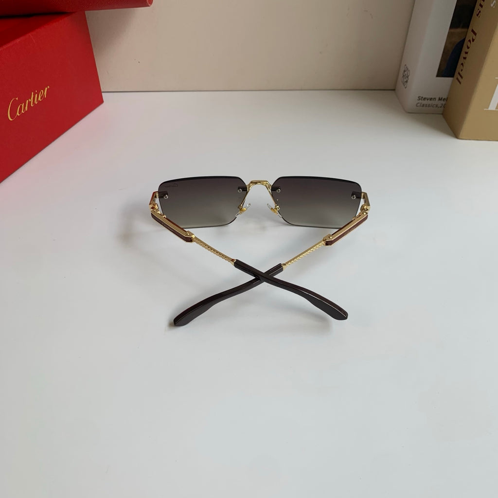 Cartier Square Silver Lens Sunglasses for Men & Women - 487212 - detail image 7