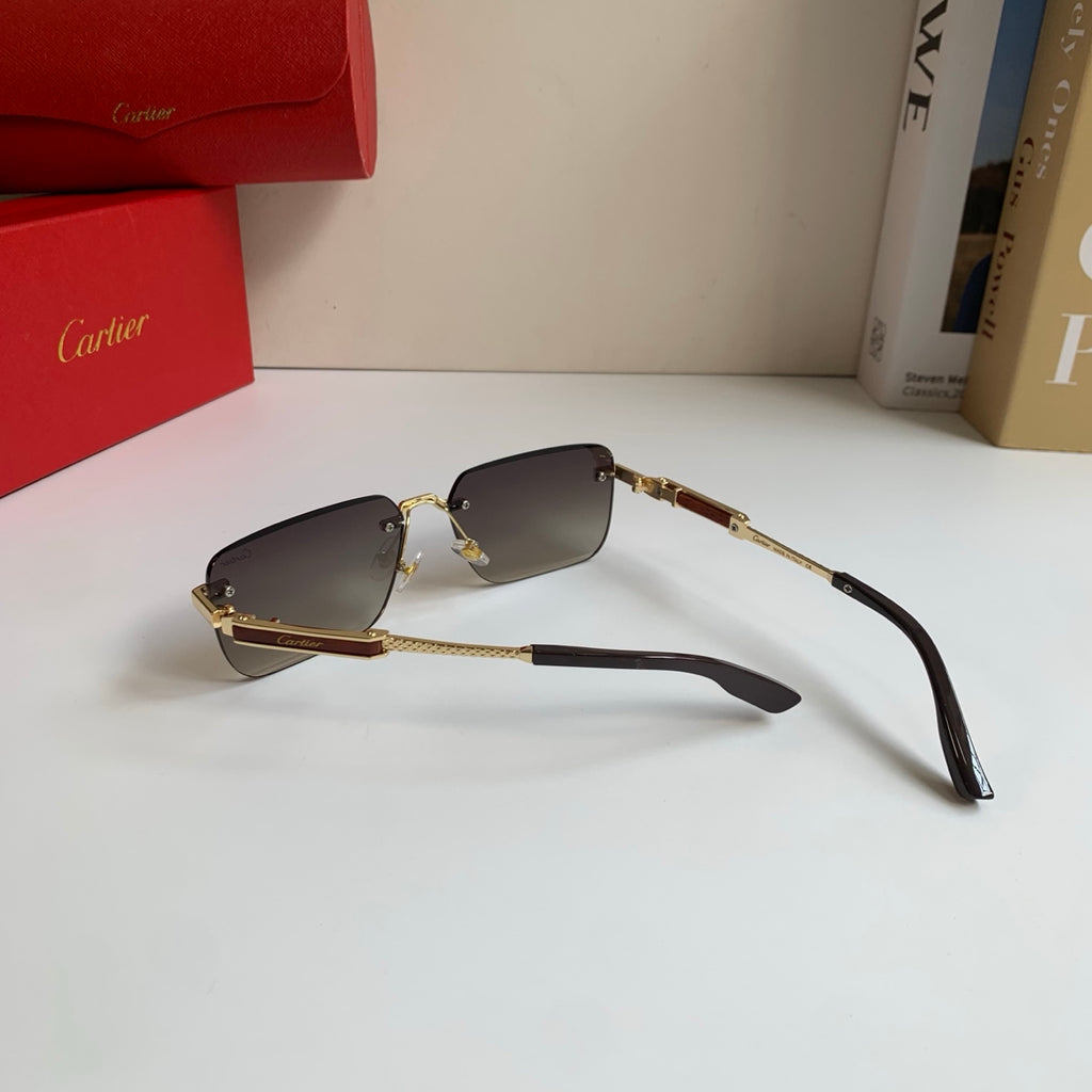 Cartier Square Silver Lens Sunglasses for Men & Women - 487212 - detail image 8