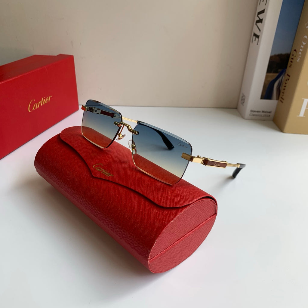 Cartier Square Silver Lens Sunglasses for Men & Women - 487213 - detail image 4