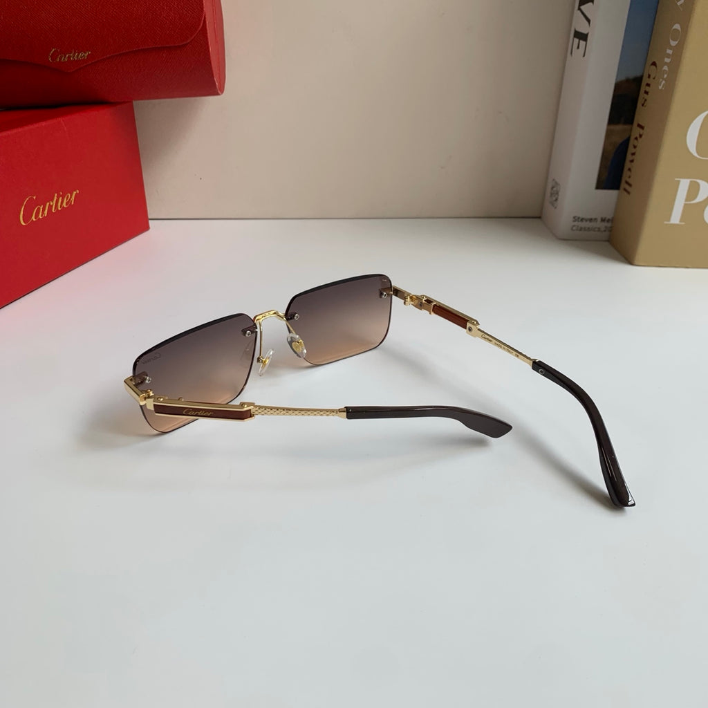 Cartier Square Silver Lens Sunglasses for Men & Women - 487214 - detail image 6