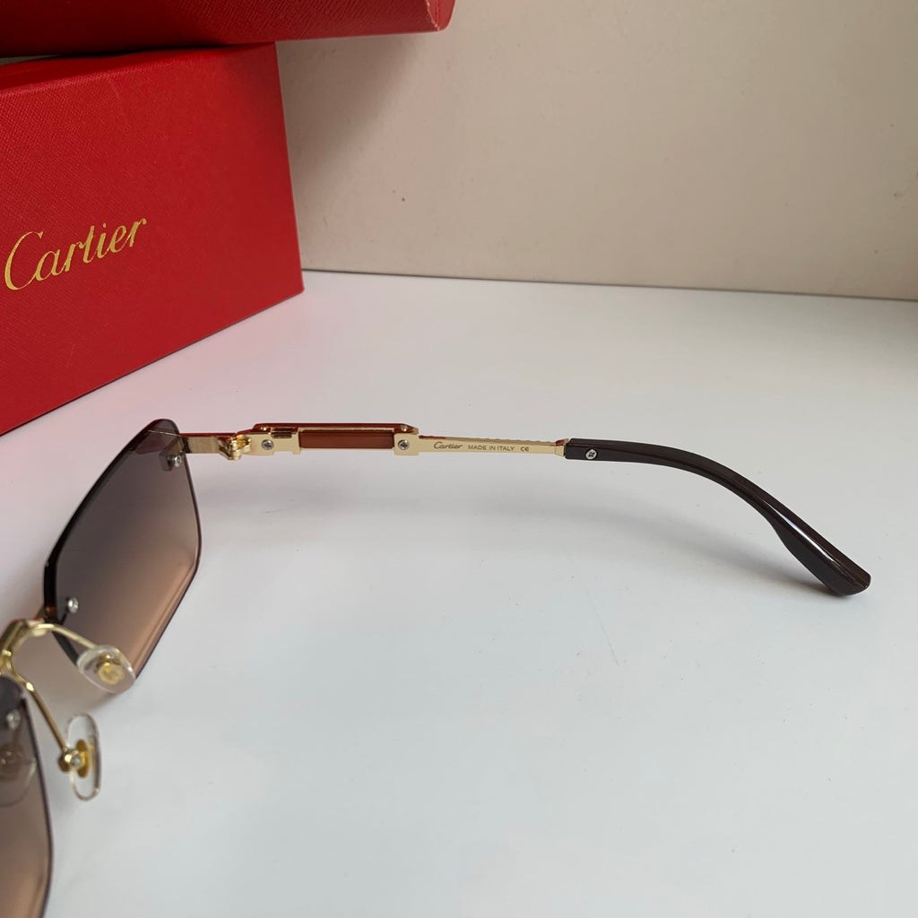 Cartier Square Silver Lens Sunglasses for Men & Women - 487214 - detail image 7
