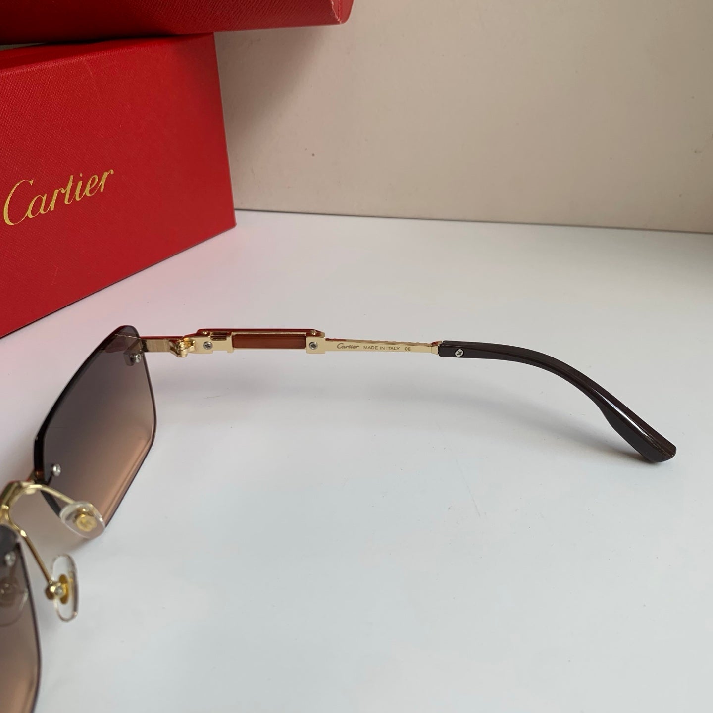 Cartier Square Silver Lens Sunglasses for Men & Women - 487214 - detail image 7