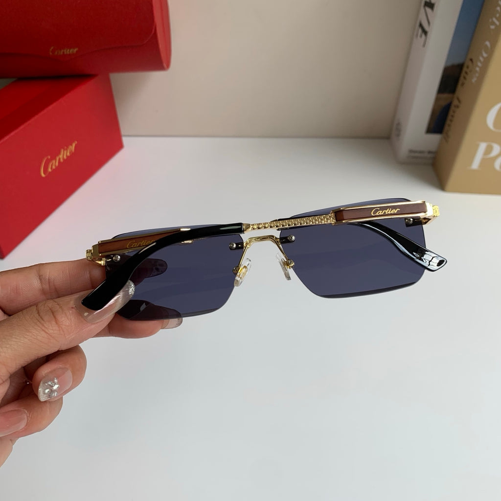 Cartier Square Silver Lens Sunglasses for Men & Women - 487215 - detail image 6