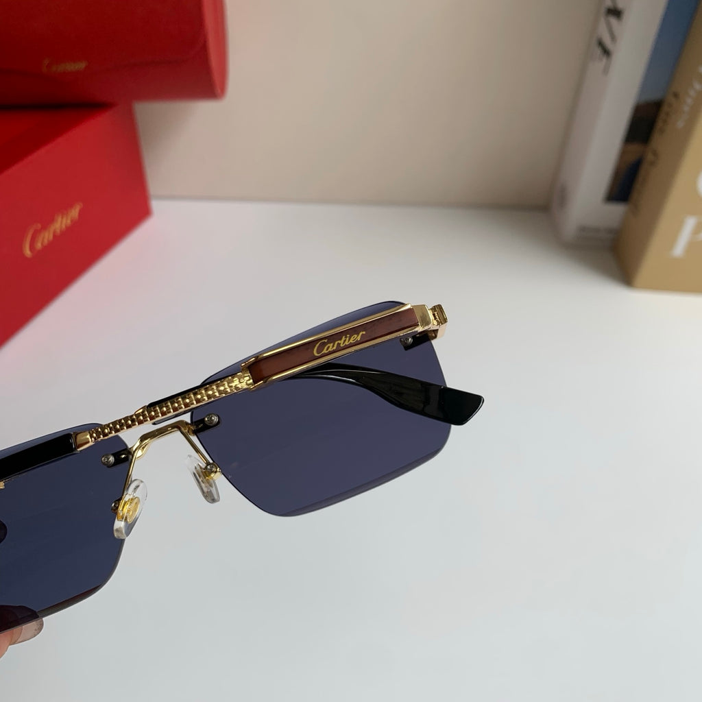 Cartier Square Silver Lens Sunglasses for Men & Women - 487215 - detail image 8